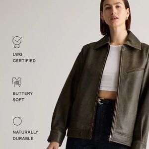 Quince bomber Leather Jacket